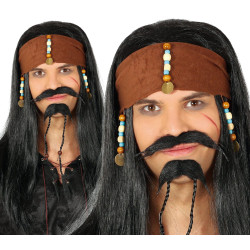 Piraadi parukas koos bandaanaga